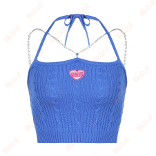 solid color knitted vest